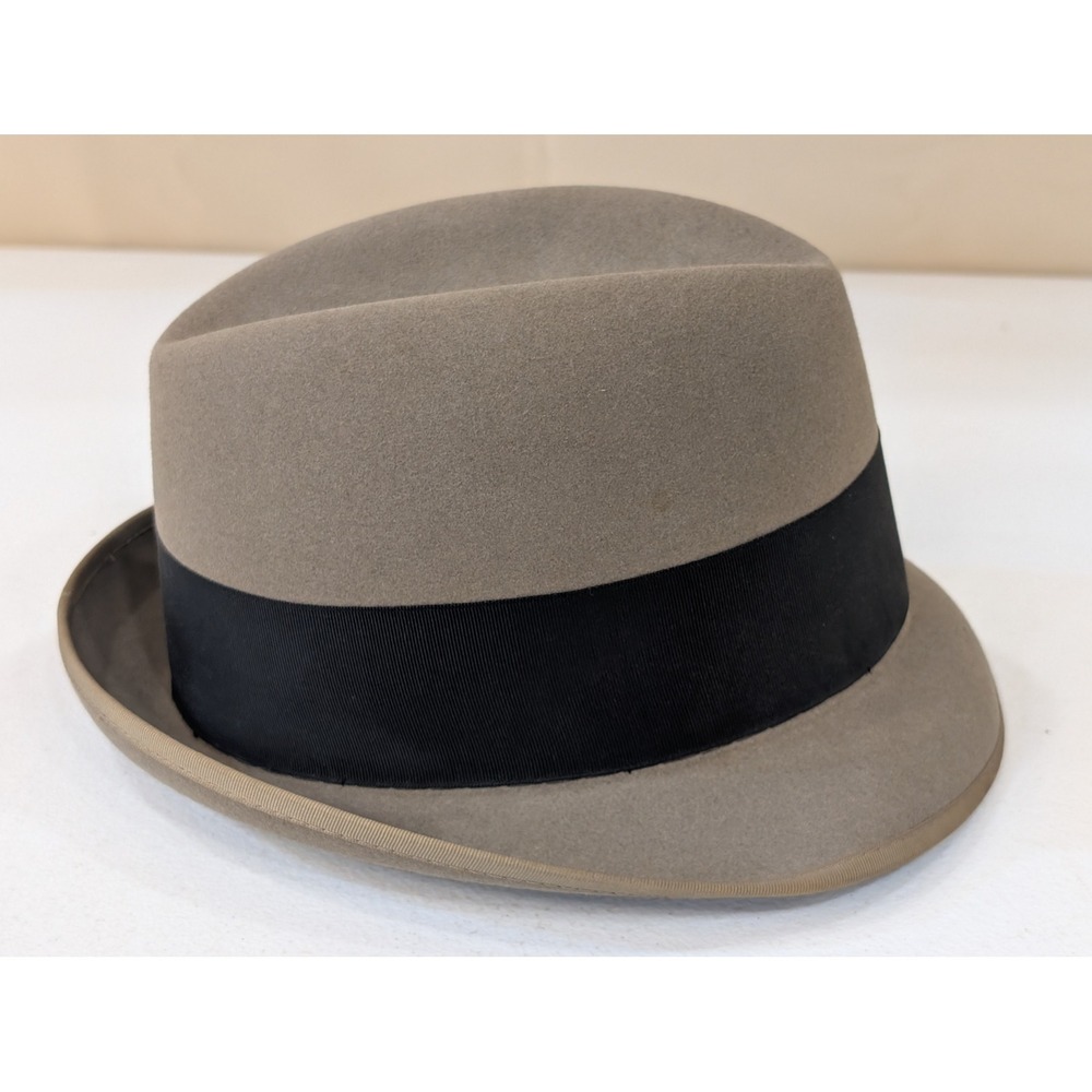 VTG Crofut & Knapp New York Mens Classic Fedora Hat - Stanton's 20¼" Head Circ. - Picture 3 of 8